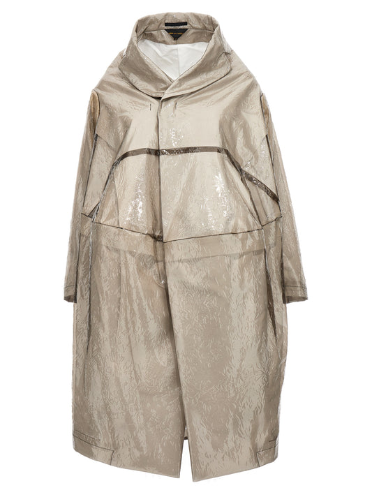 Comme Des Garçons Gray Polyethylene Coat