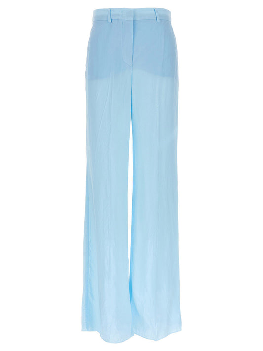 Sportmax Blue Viscose Casual Pants