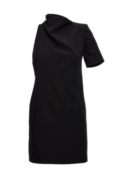 Sportmax Black Viscose Short Dress