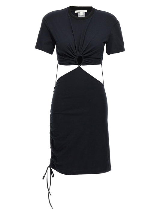 Nensi Dojaka Black Cotton Midi Dress