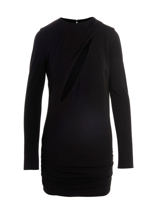 Versace Black Viscose Short Dress