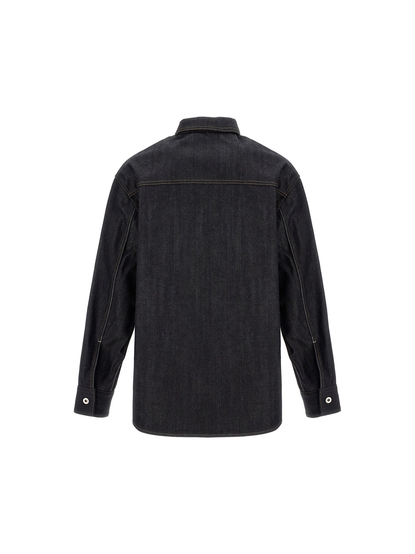 Jil Sander Blue Cotton Blouse