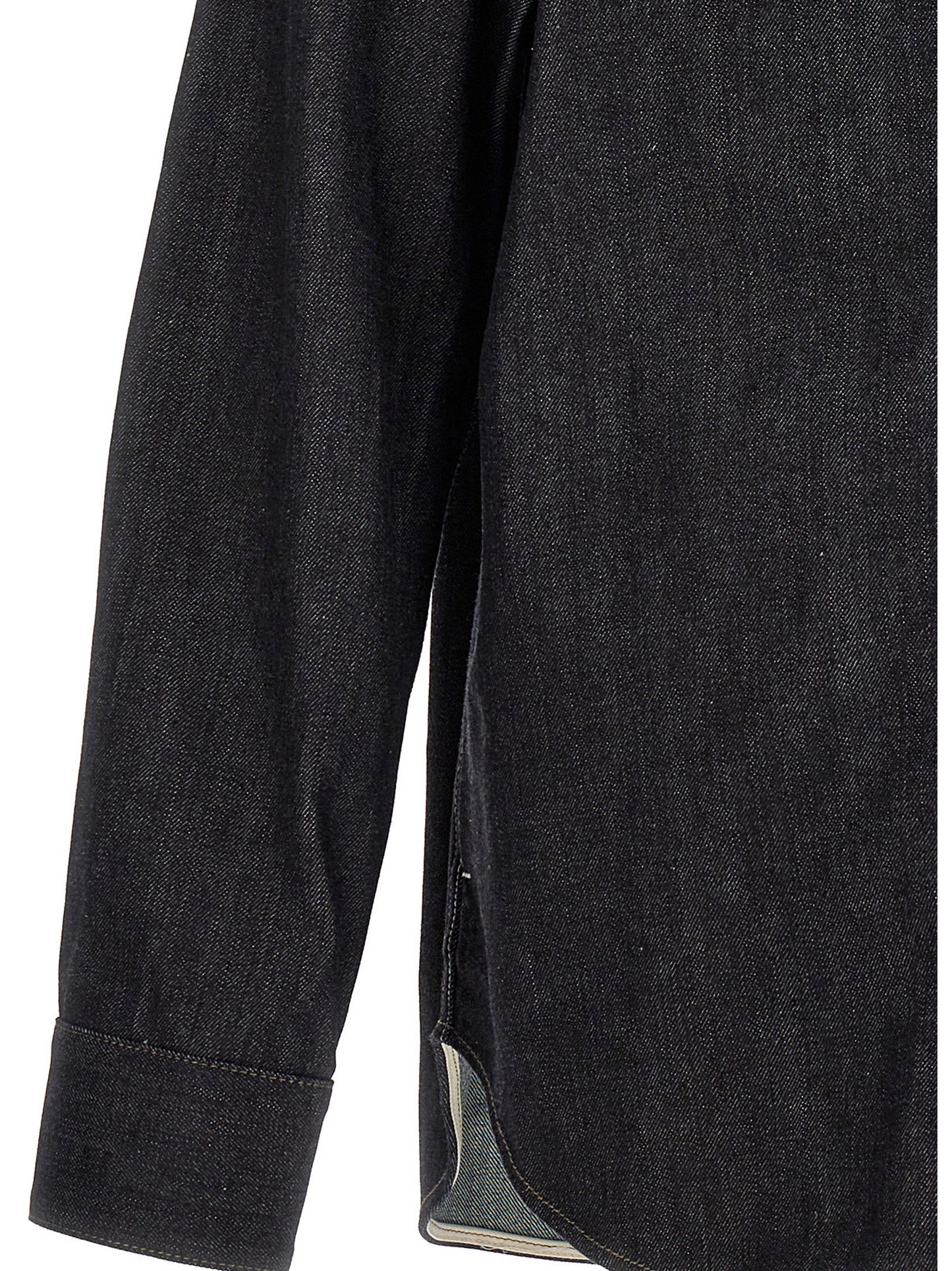 Jil Sander Blue Cotton Blouse