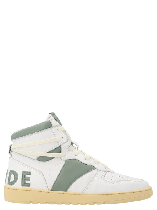 Rhude Bicolor Calfskin High Top Sneakers