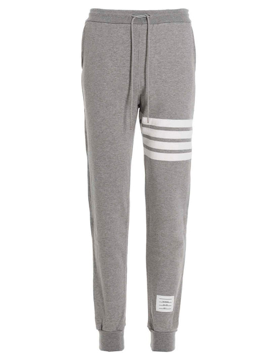 Thom Browne Gray Cotton Joggers (Workout Pants)