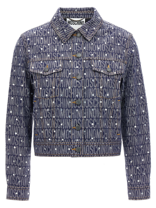 Moschino Blue Cotton Denim Jacket