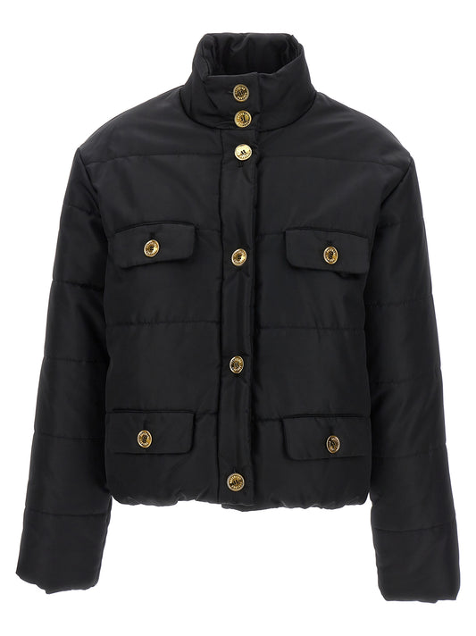 Moschino Black Polyamide Full-Length Jacket