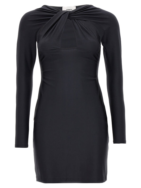 Coperni Black Polyamide Short Dress
