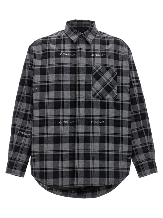 Off-White Gray Cotton Shell Jacket
