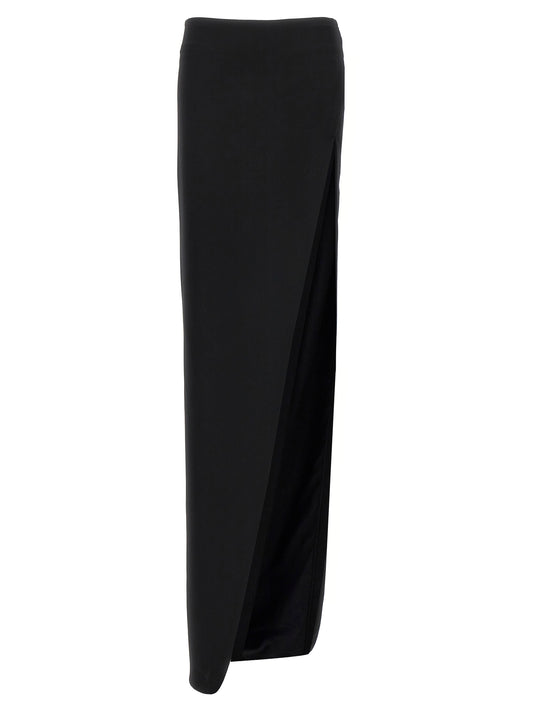 Ann Demeulemeester Black Lamb Leather Mini Skirt