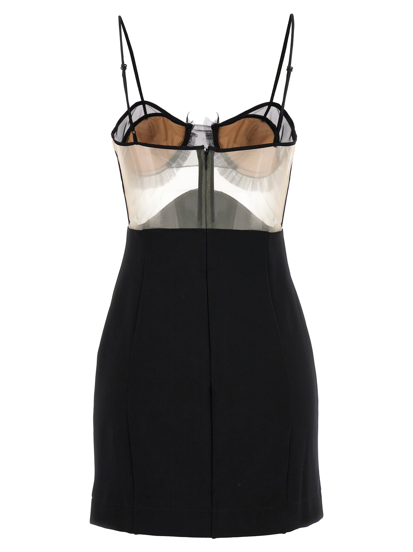 Nensi Dojaka Black Viscose Short Dress