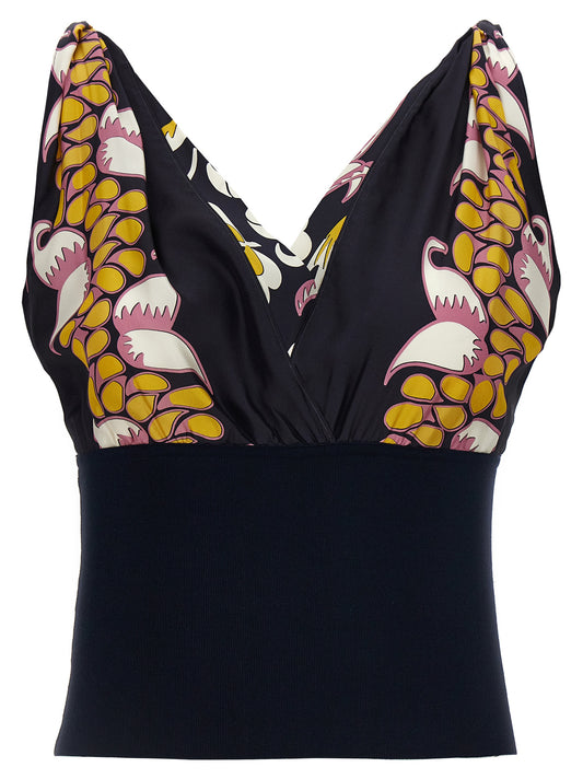 Tory Burch Black Silk Tank Tops