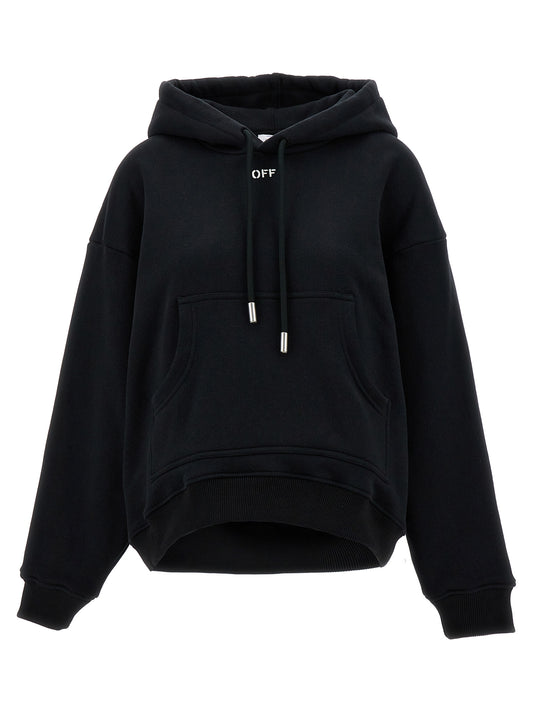 Off-White Black Cotton Hoodie