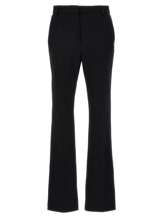Sportmax Black Cotton Casual Pants