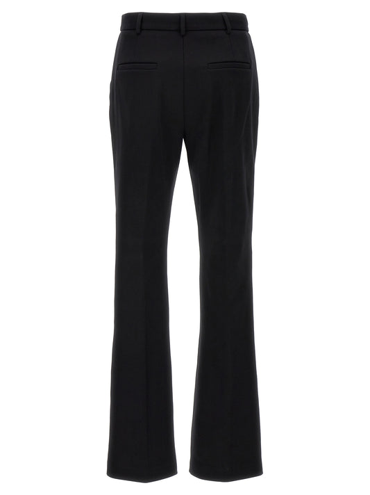 Sportmax Black Cotton Casual Pants