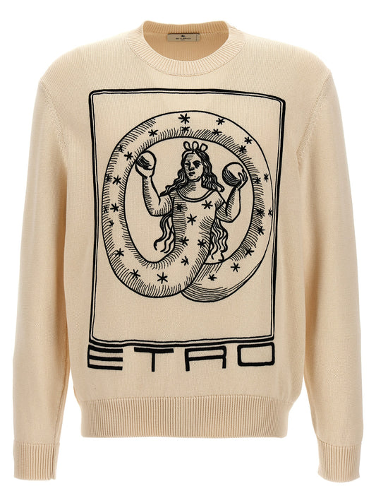 Etro Beige Cotton Cardigan