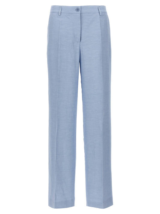 P.A.R.O.S.H. Blue Viscose Casual Pants