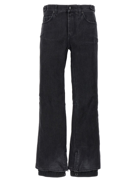 Balenciaga Black Cotton Flared Jeans