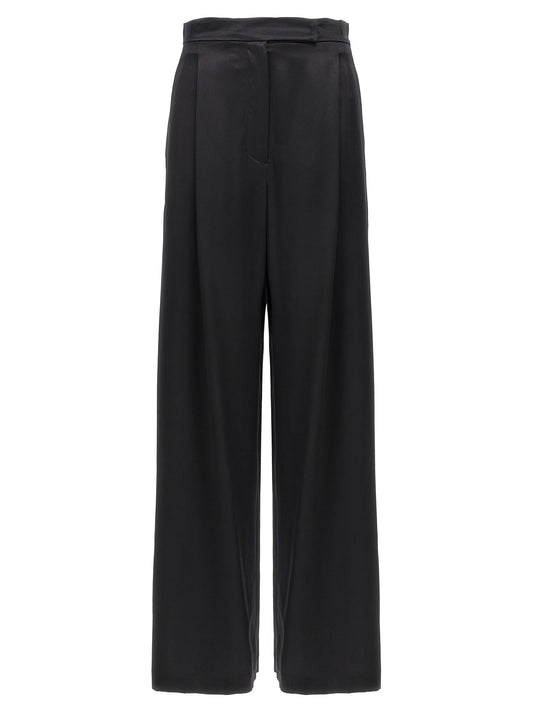 Max Mara Black Silk Casual Pants