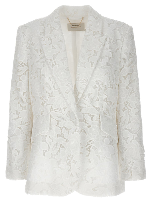 Zimmermann White Polyester Blazer
