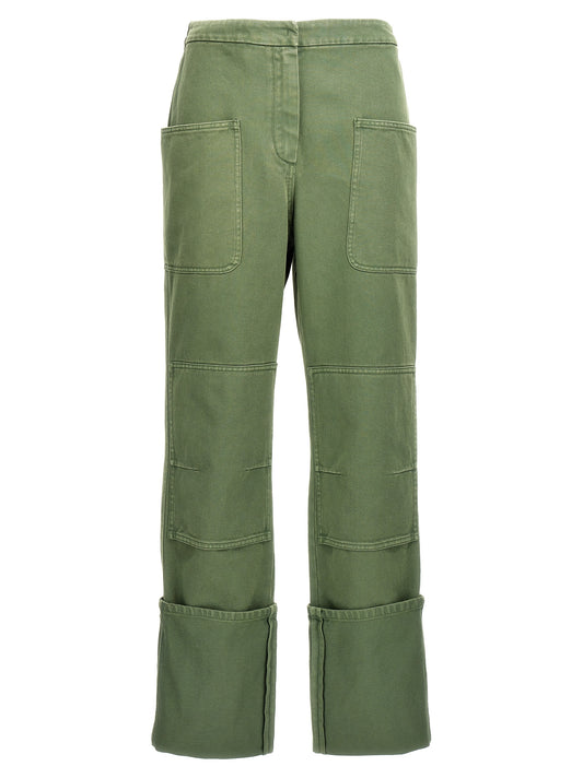 Max Mara Bicolor Cotton Casual Pants