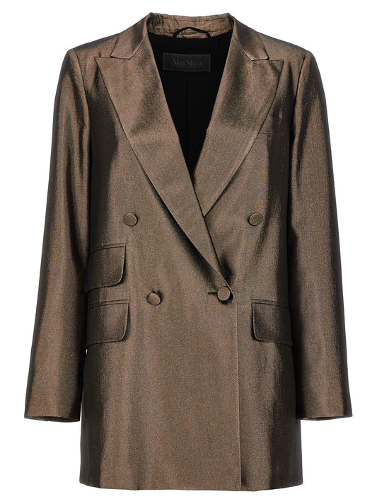 Max Mara Brown Silk Blazer
