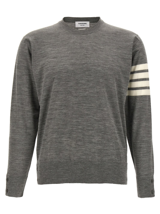 Thom Browne Gray Virgin Wool Cardigan