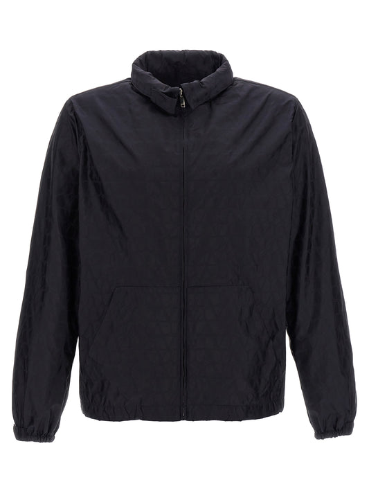 Valentino Garavani Blue Polyamide Shell Jacket