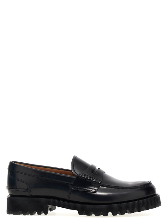 Church's Black Cowhide Slip-On Loafers
