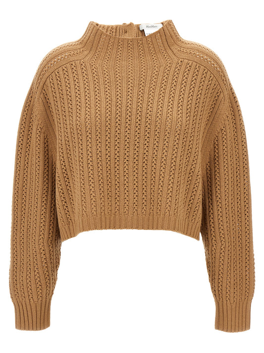 Max Mara Beige Wool Cardigan