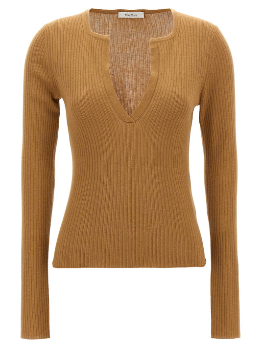 Max Mara Beige Silk Cardigan