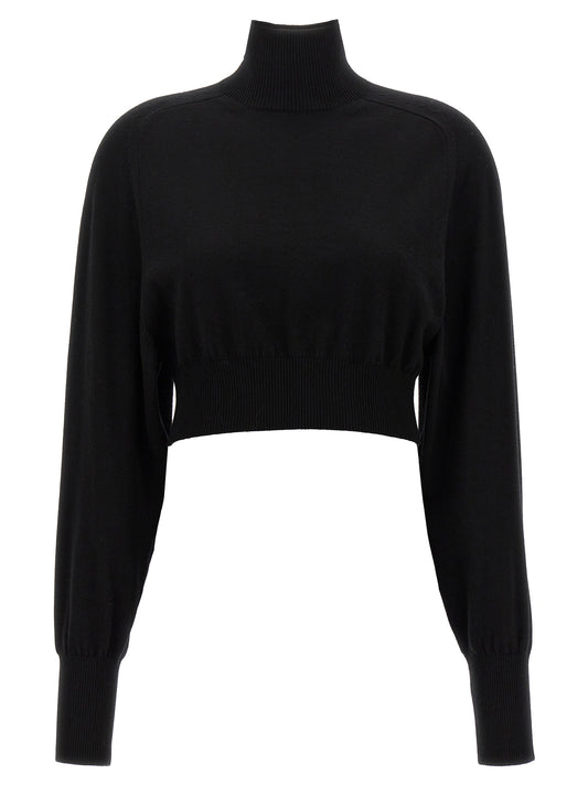 Sportmax Black Virgin Wool Cardigan