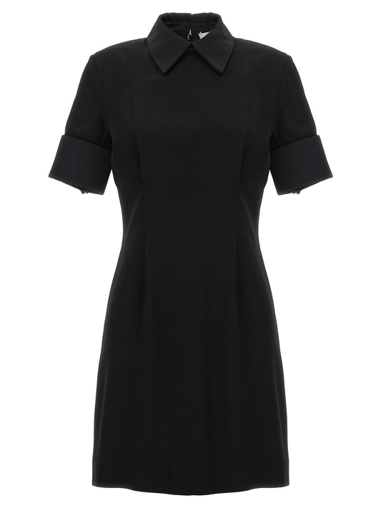 Sportmax Black Viscose Short Dress