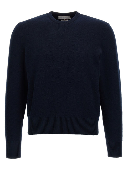 Thom Browne Blue Virgin Wool Cardigan