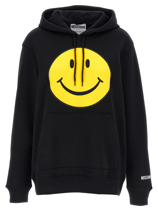 Moschino Black Cotton Hoodie