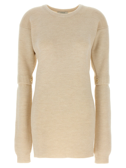 Lemaire White Acetate Short Dress