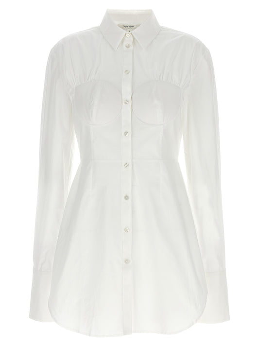 Nensi Dojaka White Cotton Blouse