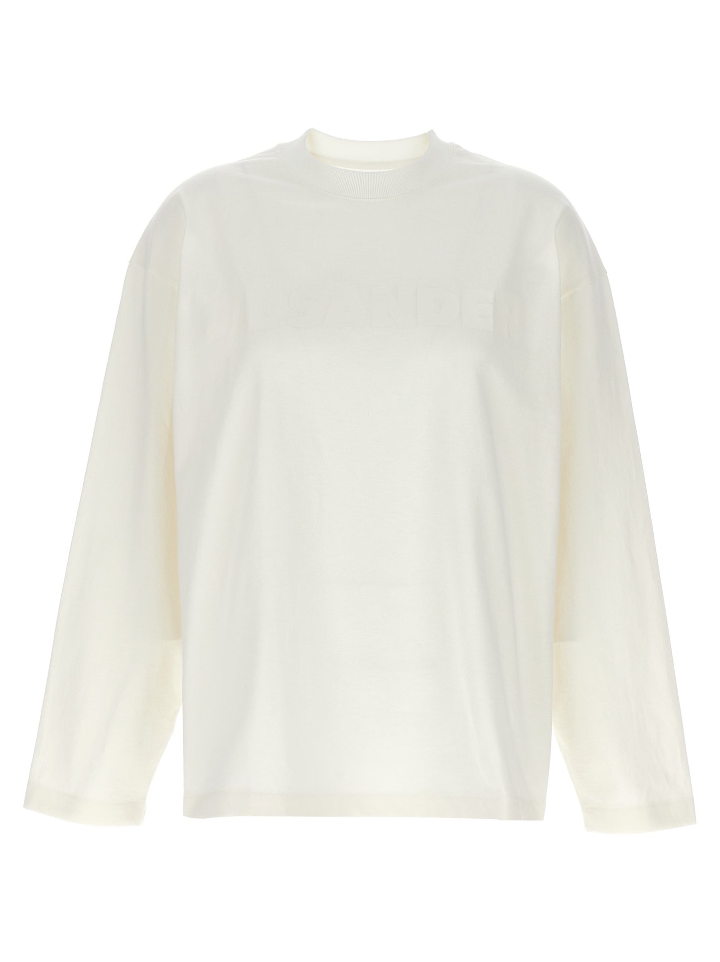 Jil Sander White Cotton Long Sleeve T-Shirt