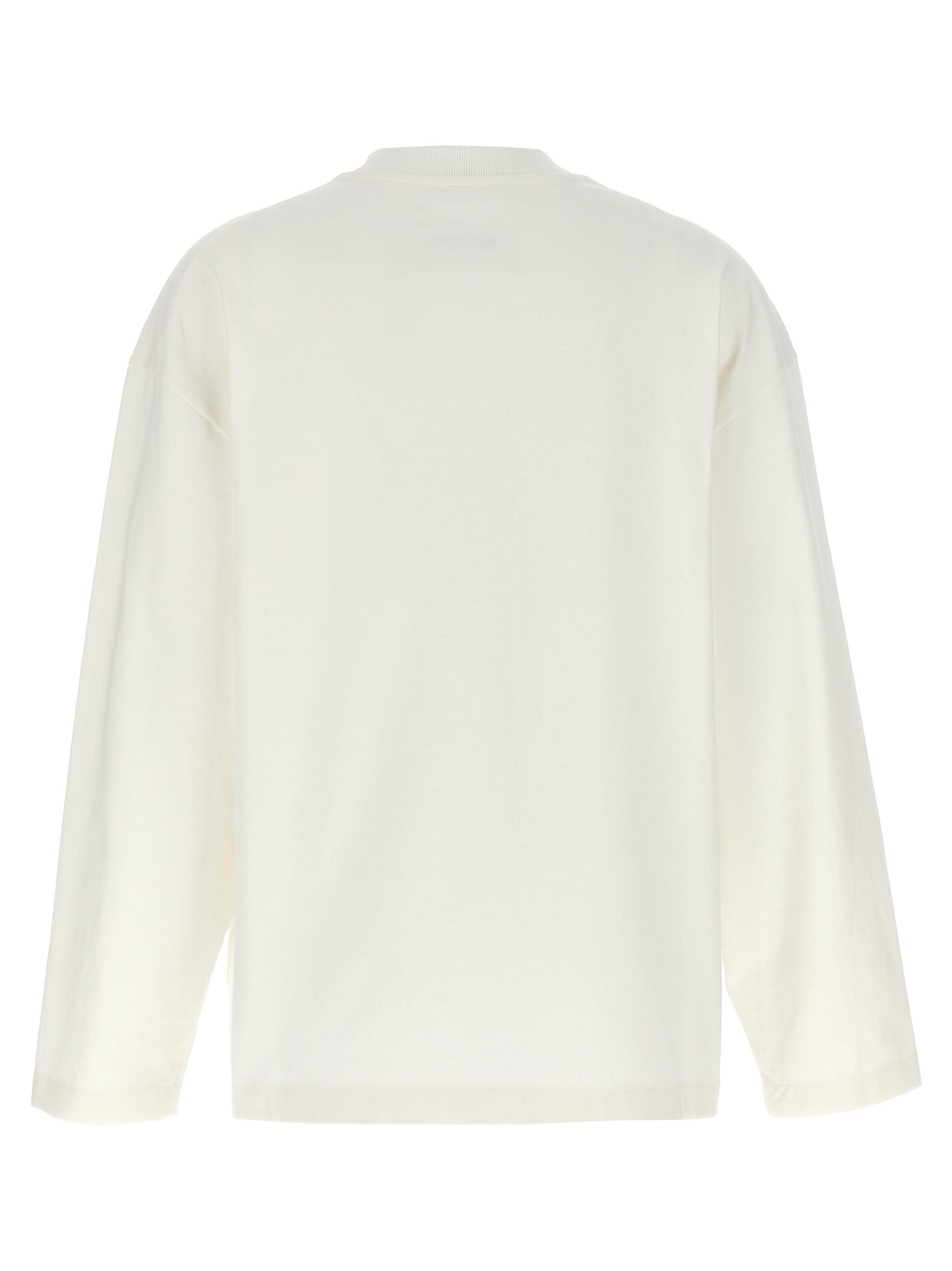 Jil Sander White Cotton Long Sleeve T-Shirt
