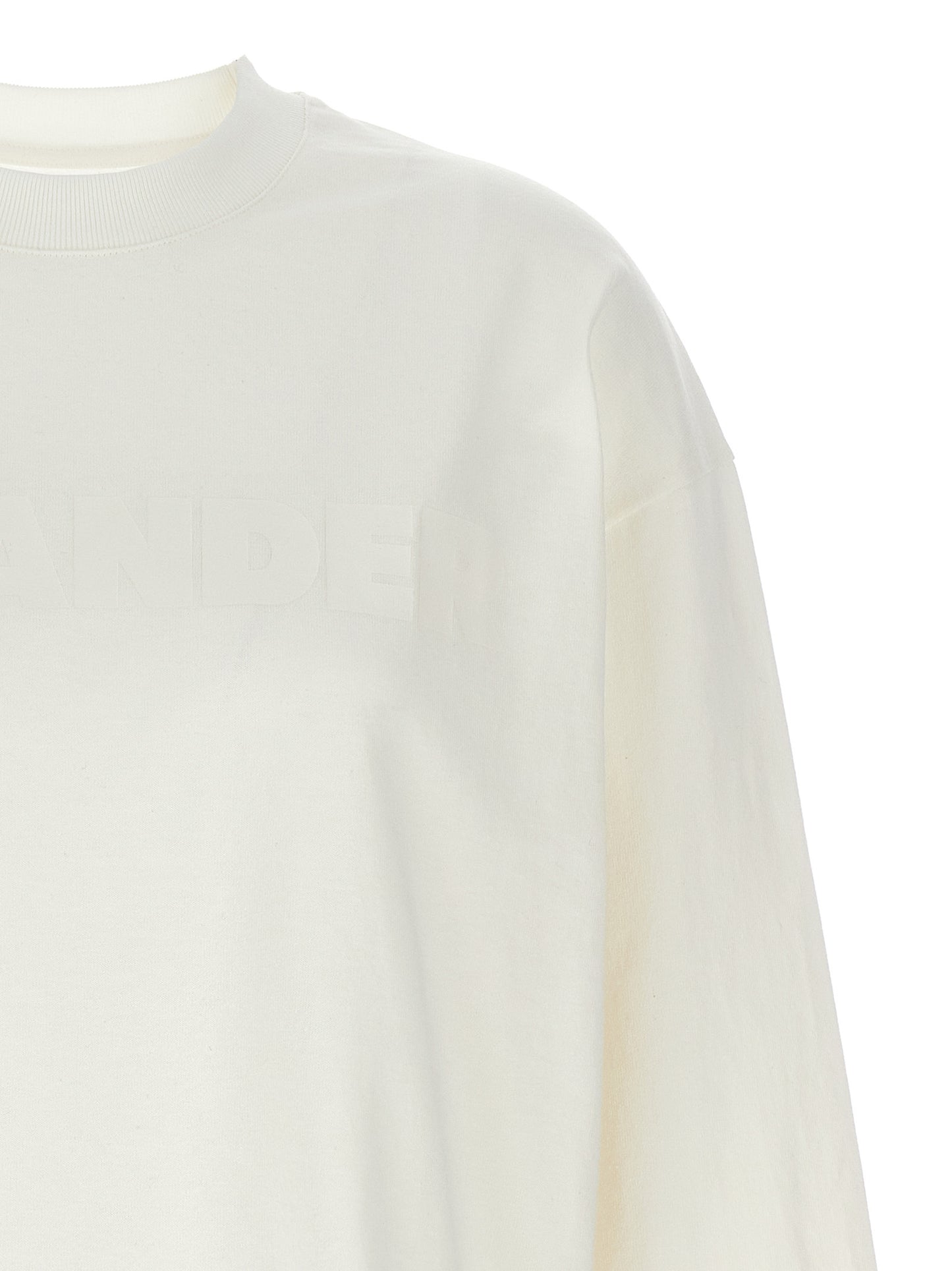 Jil Sander White Cotton Long Sleeve T-Shirt
