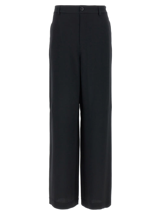 Moschino Black Acetate Casual Pants