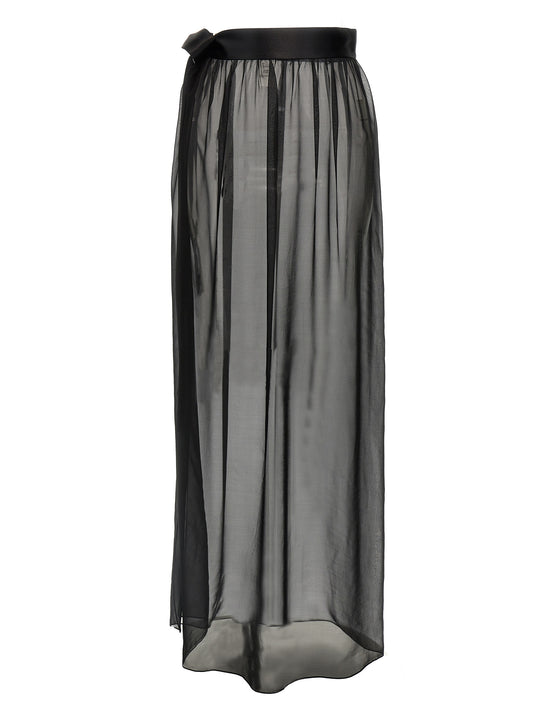 Dolce & Gabbana Black Silk Mini Skirt