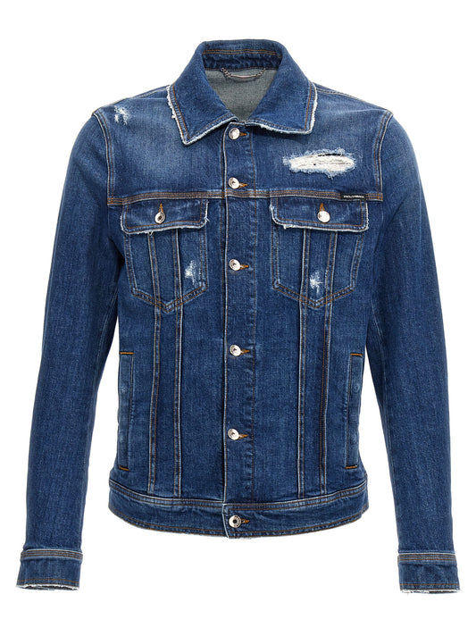 Dolce & Gabbana Blue Cotton Denim Jacket