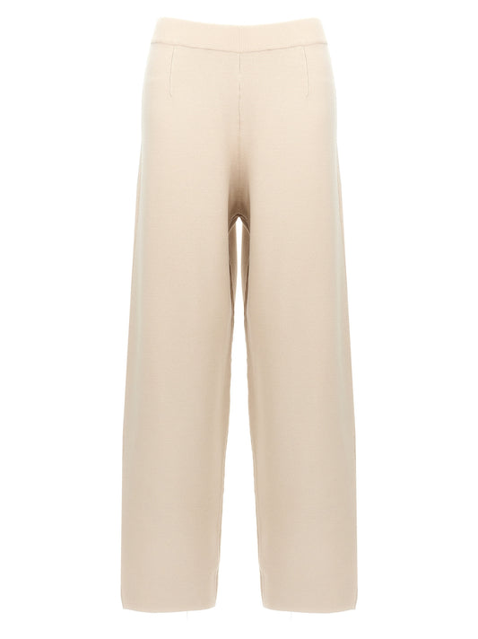 Max Mara Beige Viscose Casual Pants