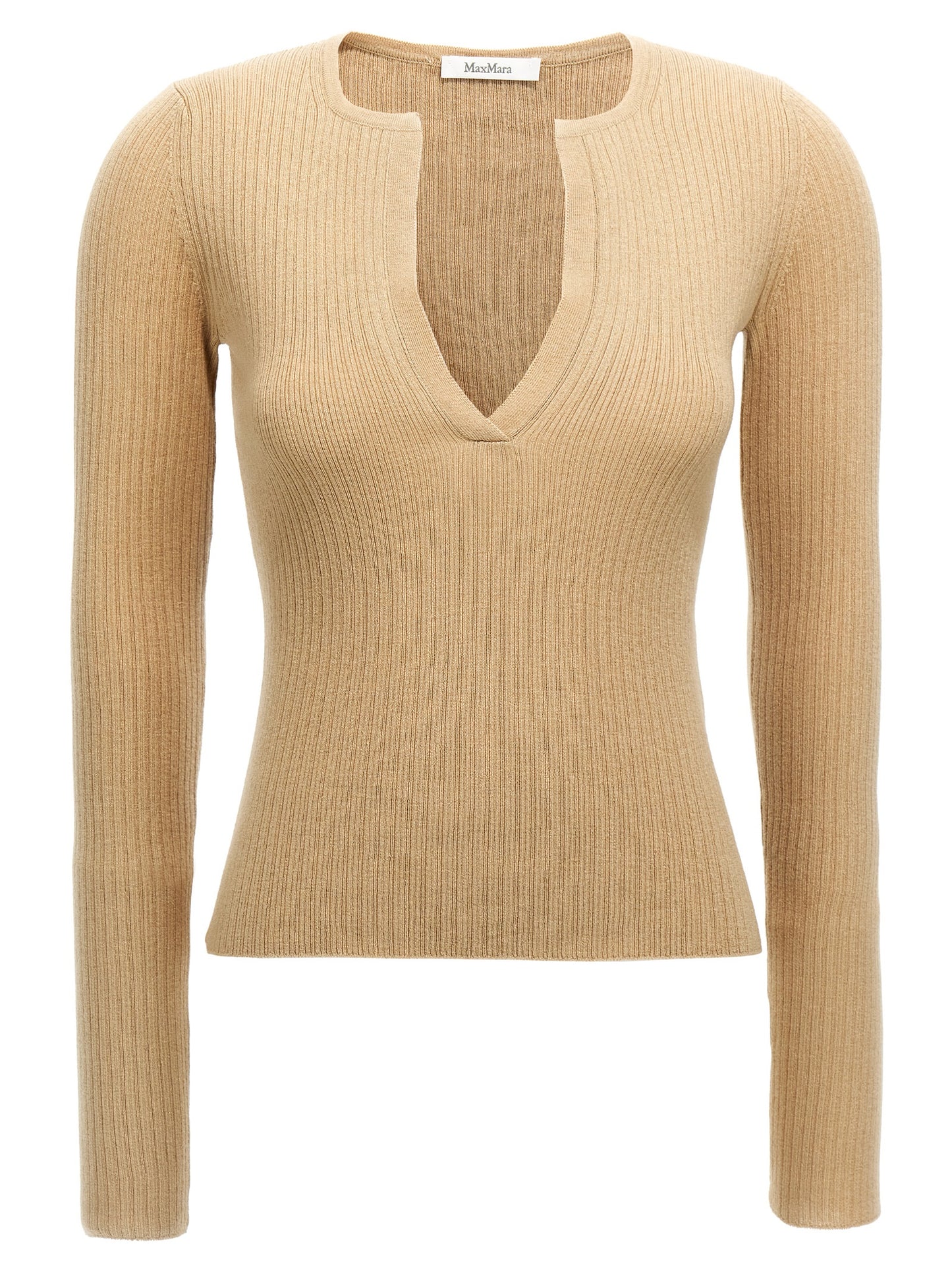 Max Mara Beige Silk Cardigan