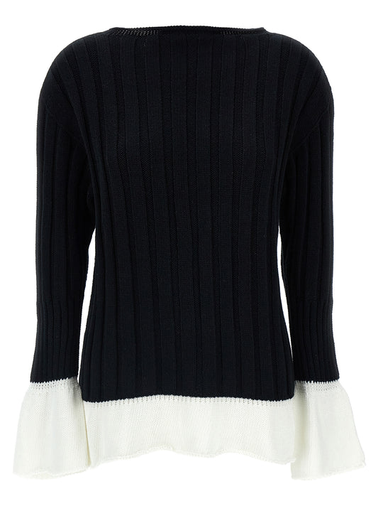 Issey Miyake Bicolor Cotton Cardigan