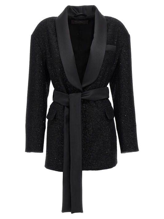 Max Mara Black Viscose Blazer