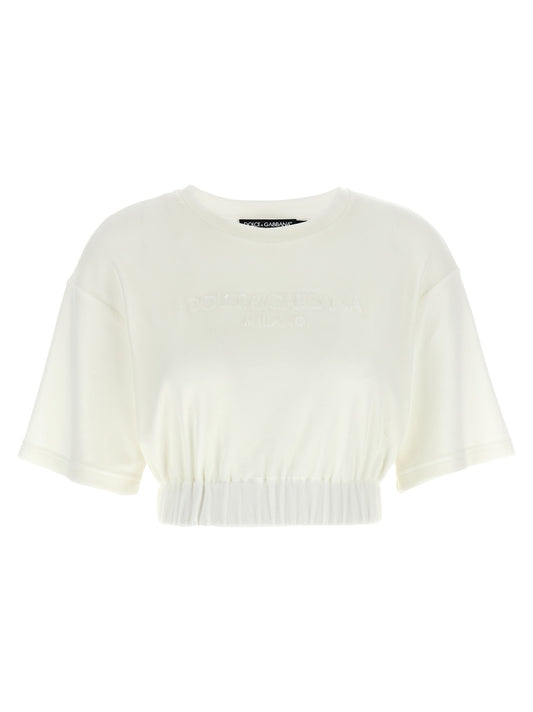 Dolce & Gabbana White Cotton T-Shirt