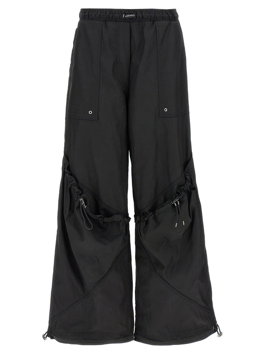 The Attico Black Polyester Casual Pants