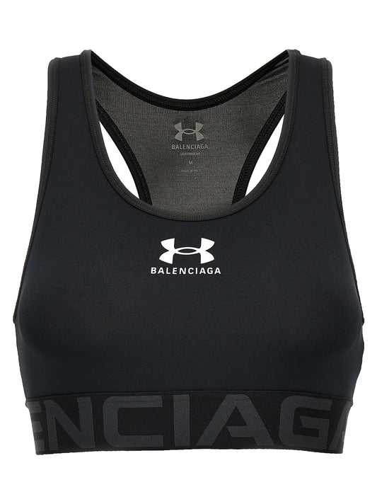 Balenciaga Black Polyester Sport Bra